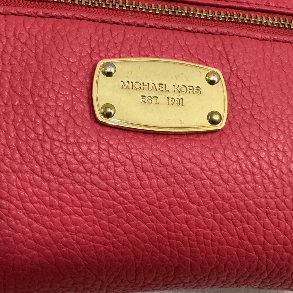 🍓🍓🍓Michael Kors Red Leather shoulder Bag